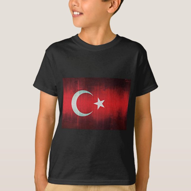 Stylised Flag of Turkey T-Shirt (Front)