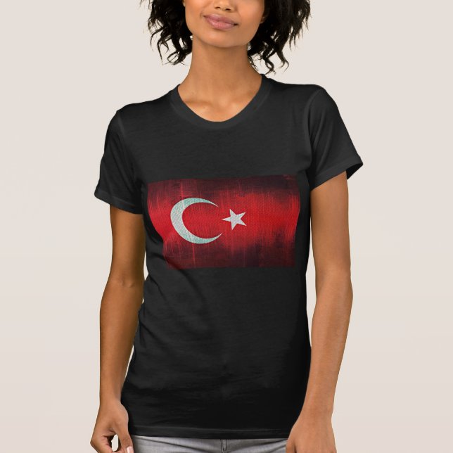 Stylised Flag of Turkey T-Shirt (Front)