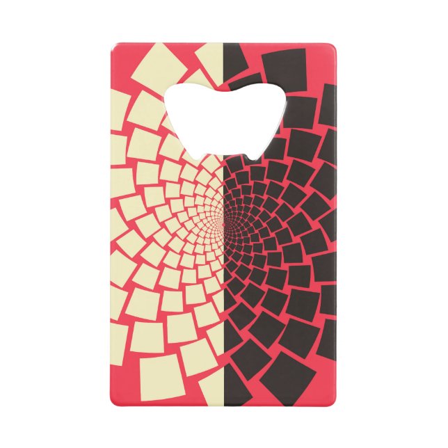 Stylised Flower: Black Red Ivory (Front)