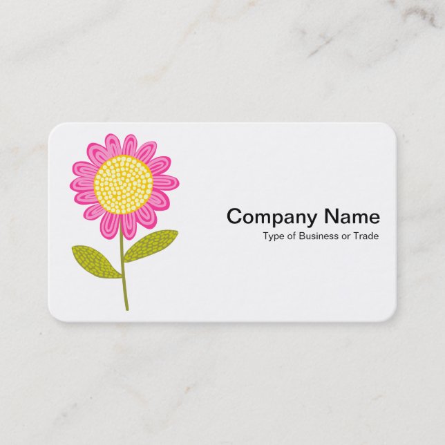 Stylised Flower Business Card (Front)