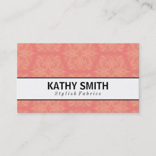 Stylised Flower Pattern   Chic Business Card