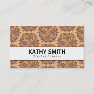 Stylised Flower Pattern II   Chic Business Card