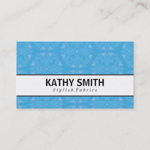 Stylised Flower Pattern III   Chic Business Card