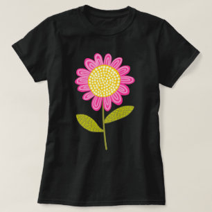 Stylised Flower T-Shirt