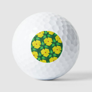 Stylised Flowers  Golf Balls