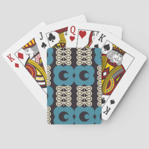 Stylised Flowers: Modern Vintage Geometric. Playing Cards