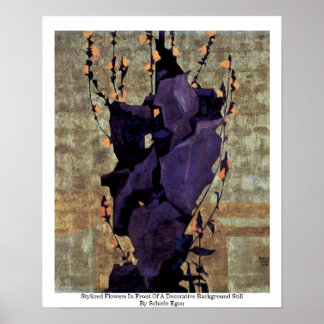 Stylised Flowers Poster