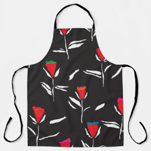 Stylised Flowers: Vintage Pattern Elegance Apron