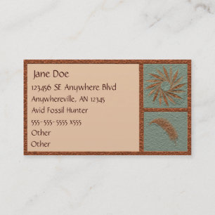 Stylised Fossil Business Card