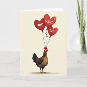 Stylised Fowl Fathers Day Card