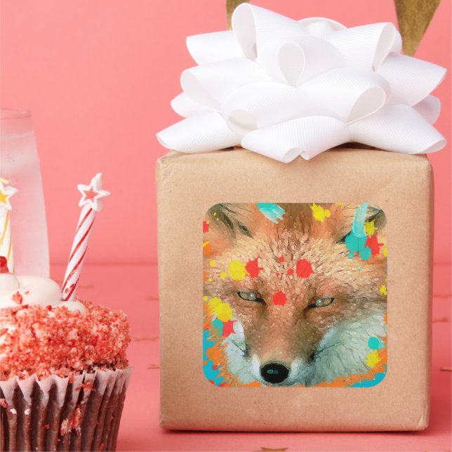 Stylised Fox Stickers (Party)