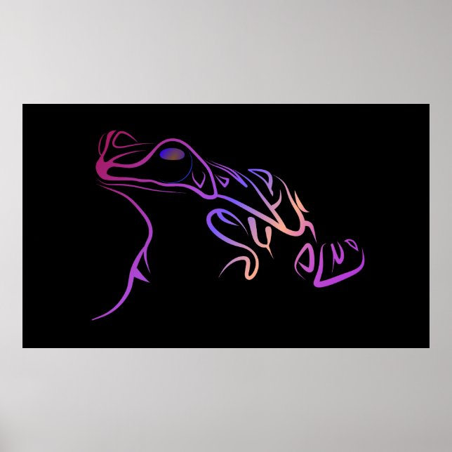 Stylised Frog Poster (Front)
