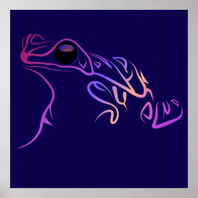 Stylised Frog Poster (Front)