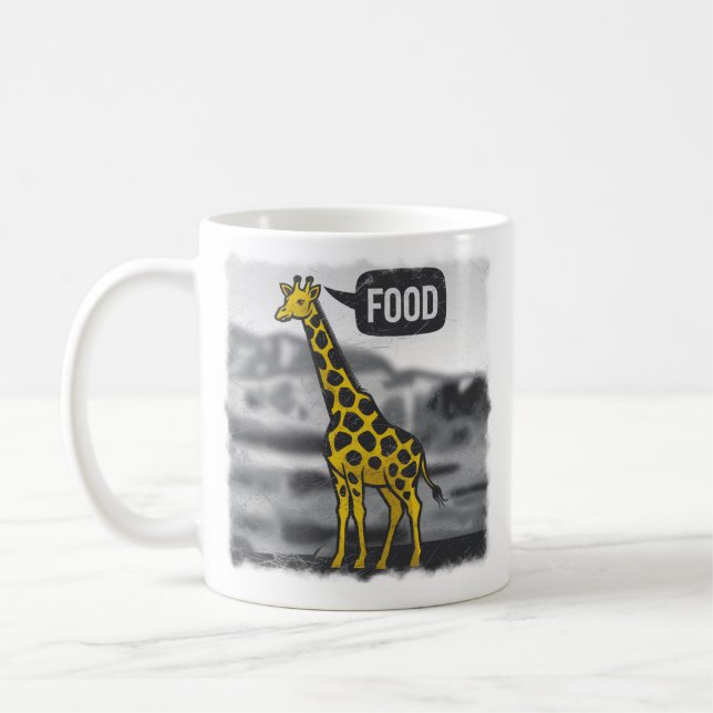 Stylised giraffe  coffee mug (Left)