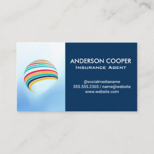 Stylised Global Logo Corporate Modern Business Card