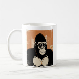 Stylised gorilla  coffee mug