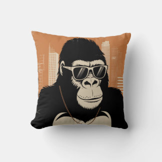 Stylised gorilla cushion