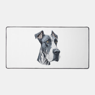 Stylised Great Dane Head Desk Mat