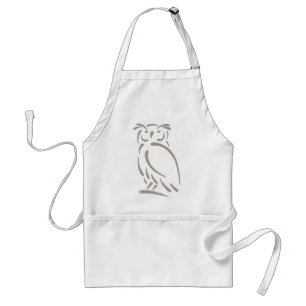 Stylised Great Horned Owl Standard Apron