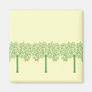 Stylised Green Tree Magnet