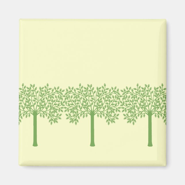 Stylised Green Tree Magnet (Front)