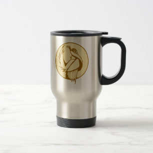 Stylised Grouse Travel Mug
