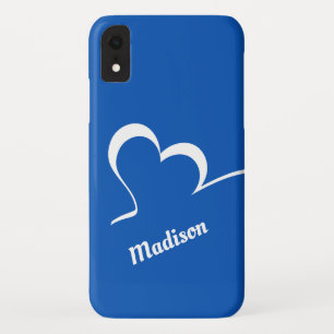 Stylised Heart custom name & colour phone cases