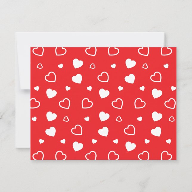Stylised hearts pattern 4 card (Front)