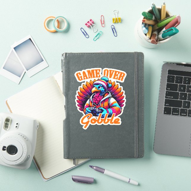 Stylised Hoodie Turkey Gamer with Distressed Orang (iPad Cover)