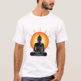 Stylised illustration of a buddha silhouette T-Shirt