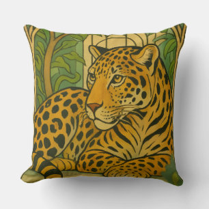 Stylised Jungle Elegance Cushion