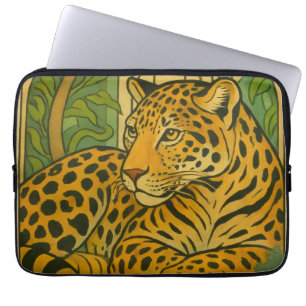 Stylised Jungle Elegance Laptop Sleeve