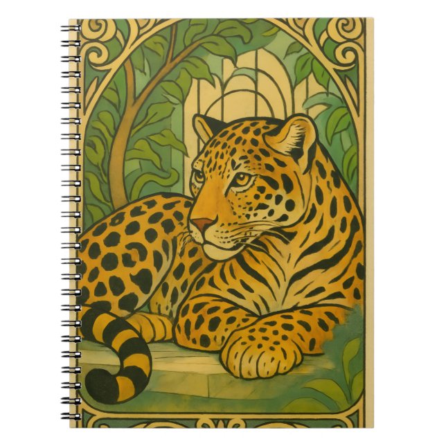 Stylised Jungle Elegance Notebook (Front)