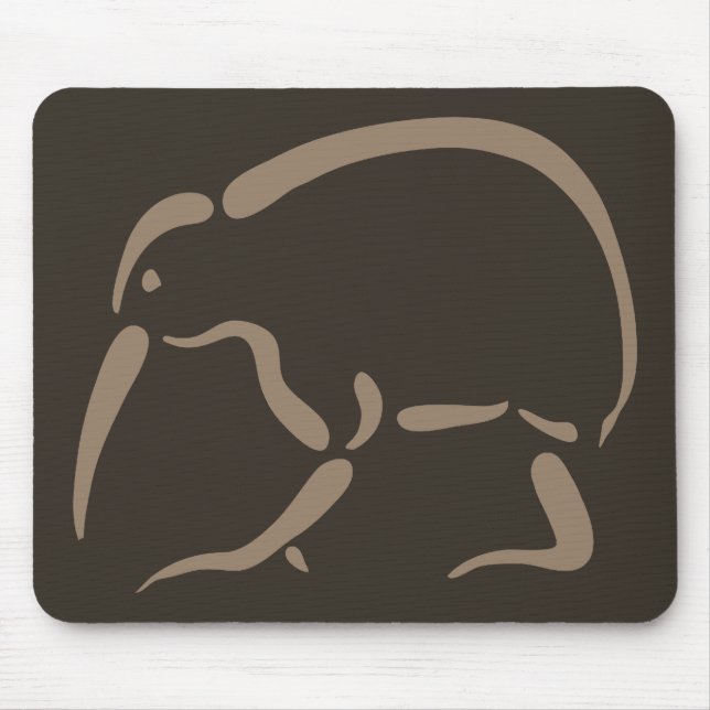 Stylised Kiwi Mouse Mat (Front)