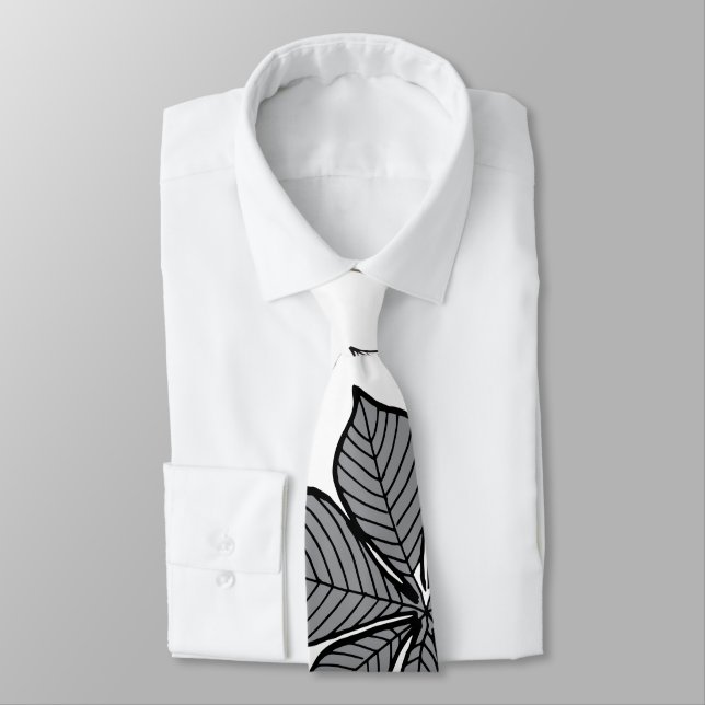 Stylised leaves 2 tie (Tied)