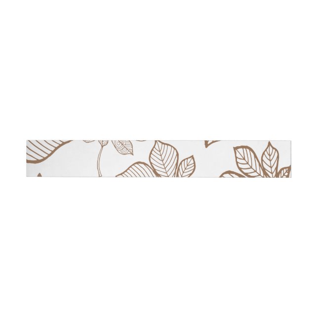 Stylised leaves 4 wrap around label (Individual)
