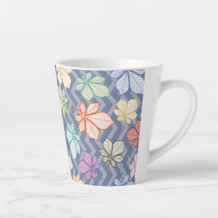 Stylised Leaves Latte Mug
