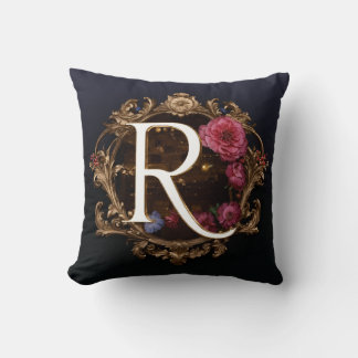 "Stylised Letters 'R' Cushion
