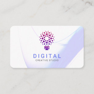 Stylised Light Bulb Business Card