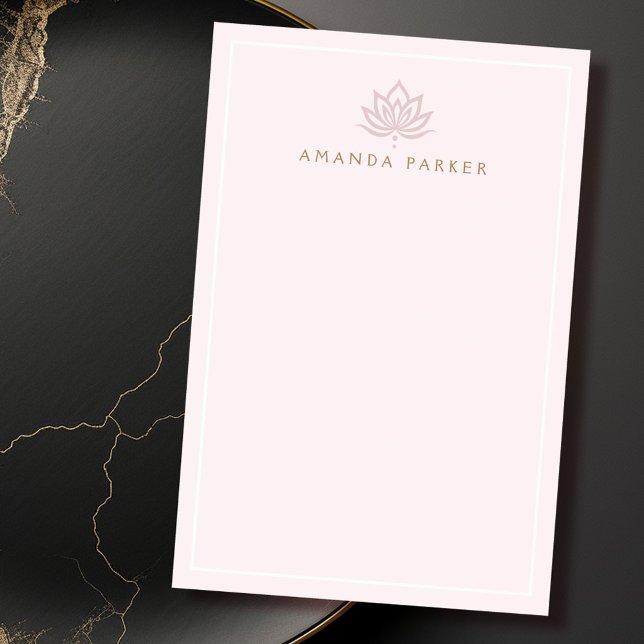 Stylised lotus flower pink yoga healing post-it notes (Stylized lotus flower pink yoga healing post-it notes)