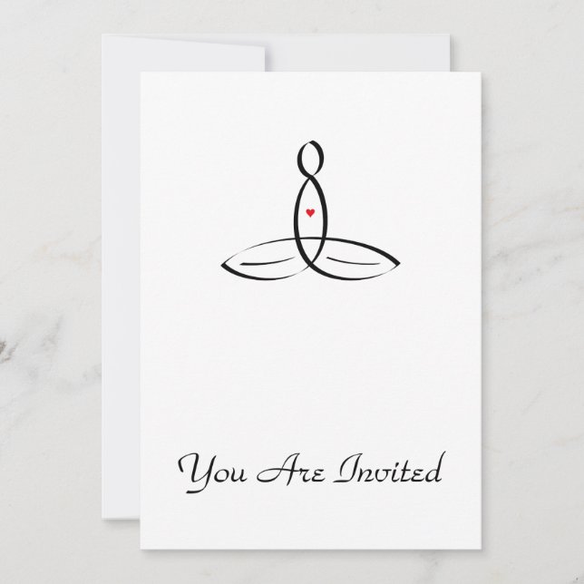 Stylised  meditation invitation (Front)