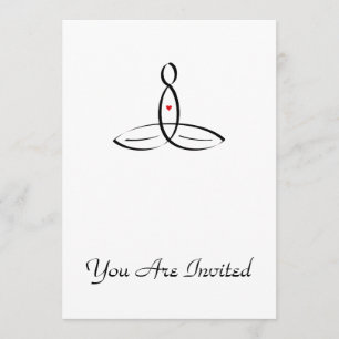 Stylised meditation invitation