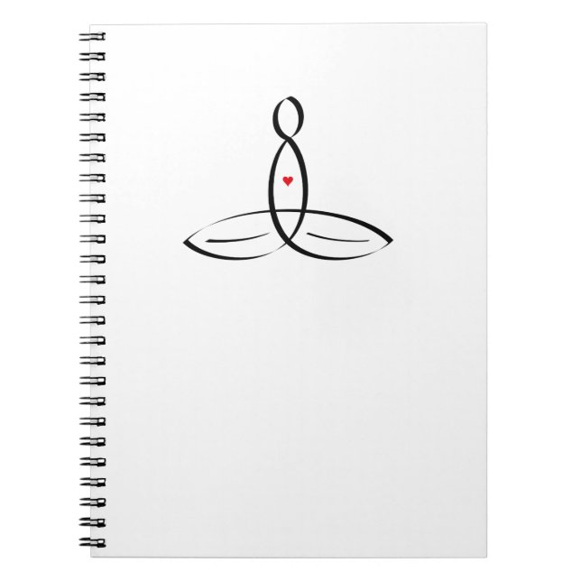 Stylised meditator notebook (Front)