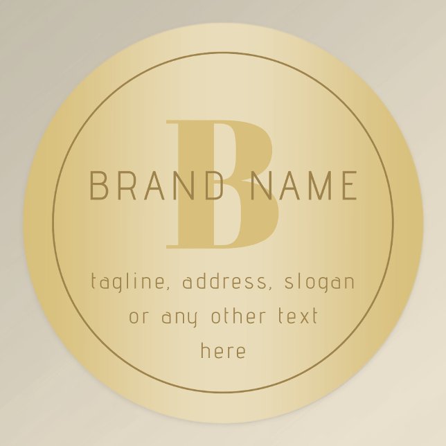 Stylised Modern Minimal Gold Return Address  (Creator Uploaded)