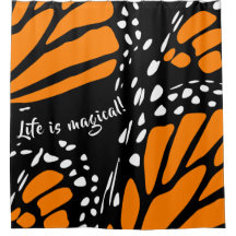 Stylised Monarch Butterfly Wing - Life Is Magical!