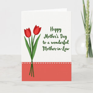 Stylised Mothers Day Flower Card