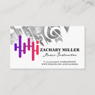 Stylised Musical Note   Sound Business Card