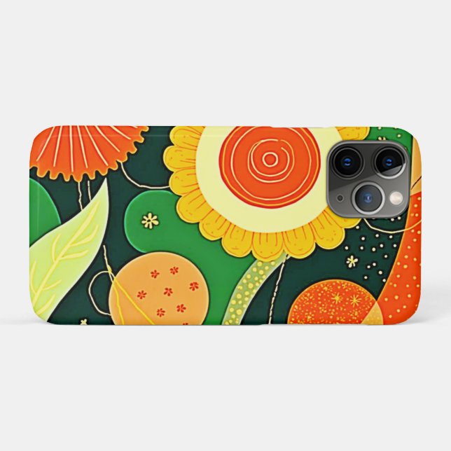 Stylised Nature Pattern Case-Mate iPhone Case (Back (Horizontal))