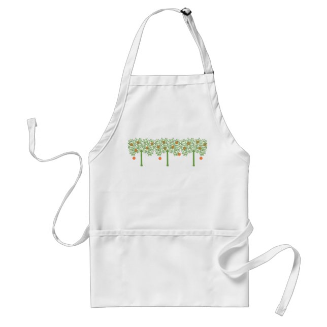 Stylised Orange Tree Standard Apron (Front)