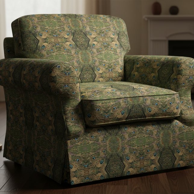 Stylised Peacock Feathers Fabric (Creator Uploaded)